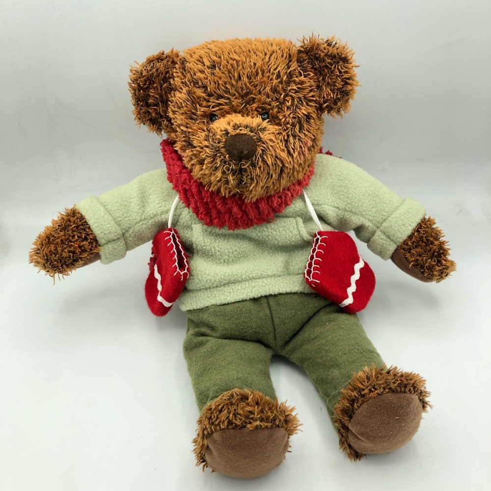 Vintage 2002 Hallmark Teddy Mittens 100th Anniversary of the Teddy Bear Plush
